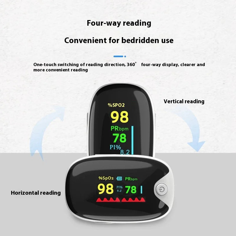 Blood Oxygen Monitor AD901 Finger Clip Oximeter – Heart Rate & SpO2 Detector